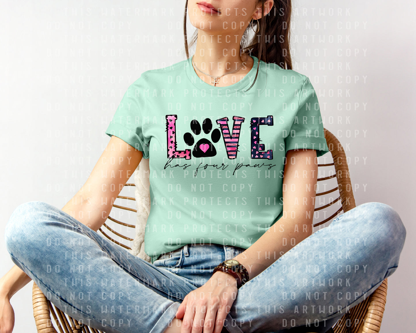 Love Has Four Paws Graphic Tee