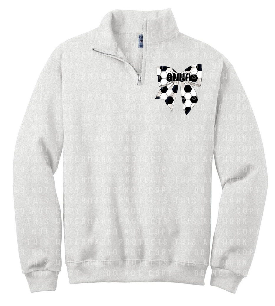 Soccer Bow Quarter Zip