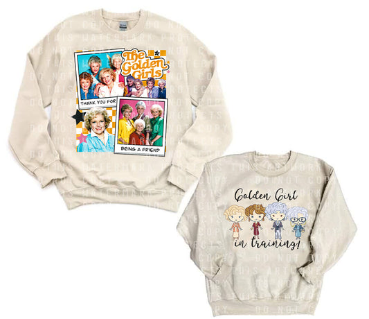 The Golden Girls / Golden Girl in Training Double Printed Graphic Sweatshirt