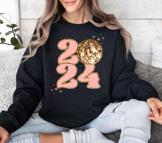 2024 Faux Glitter Graphic Tee