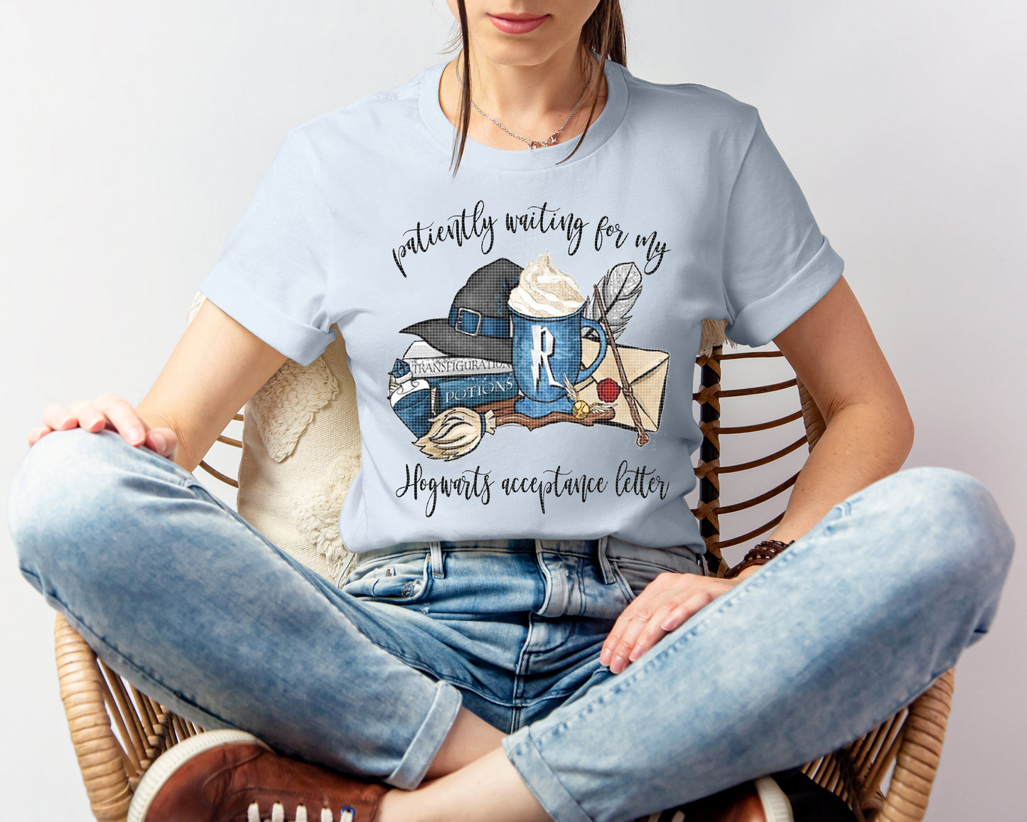 Patiently Waiting for My Hogwarts Acceptance Letter (Ravenclaw) Graphic Tee