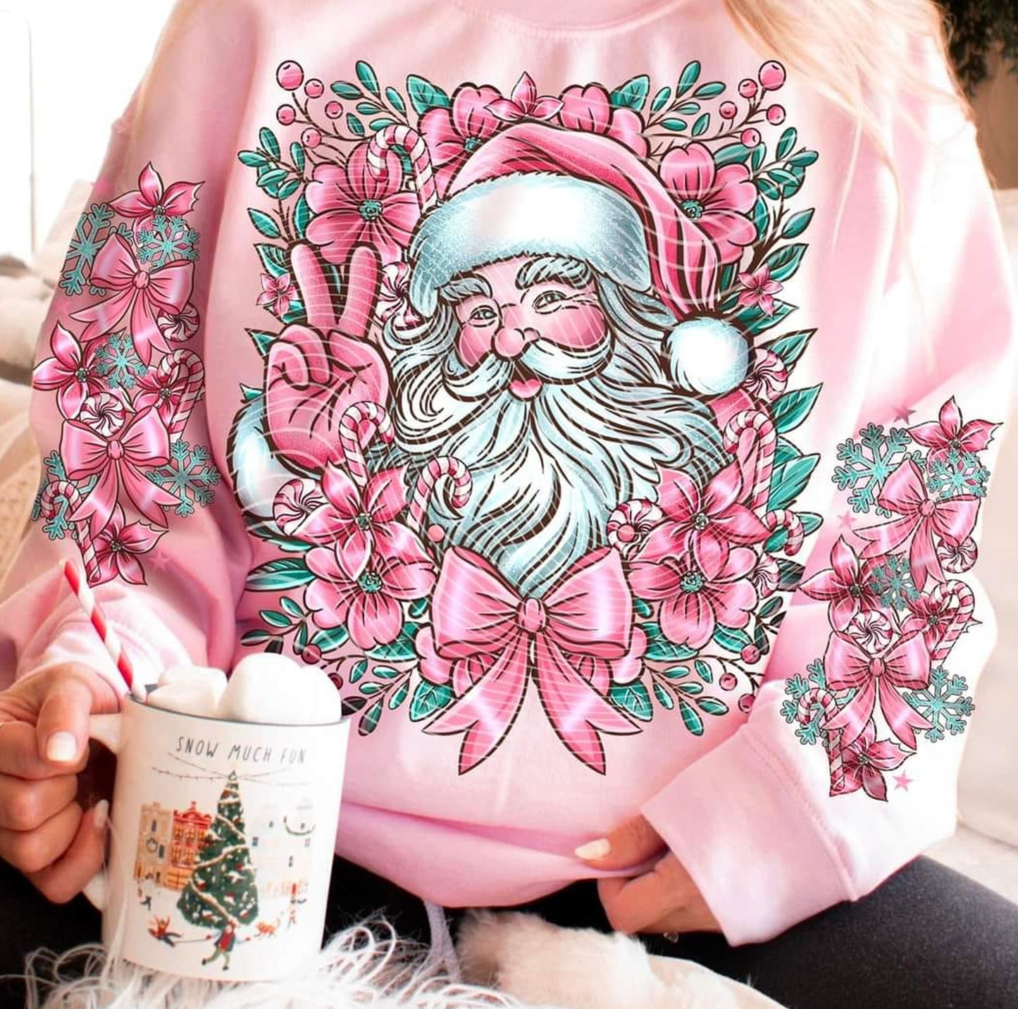 Peace Santa Graphic Tee