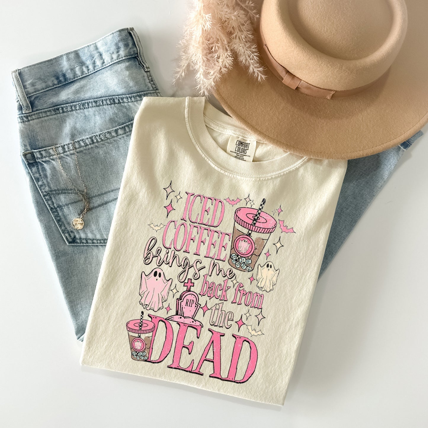 Iced Coffee Brings Me Back from the Dead Graphic Tee