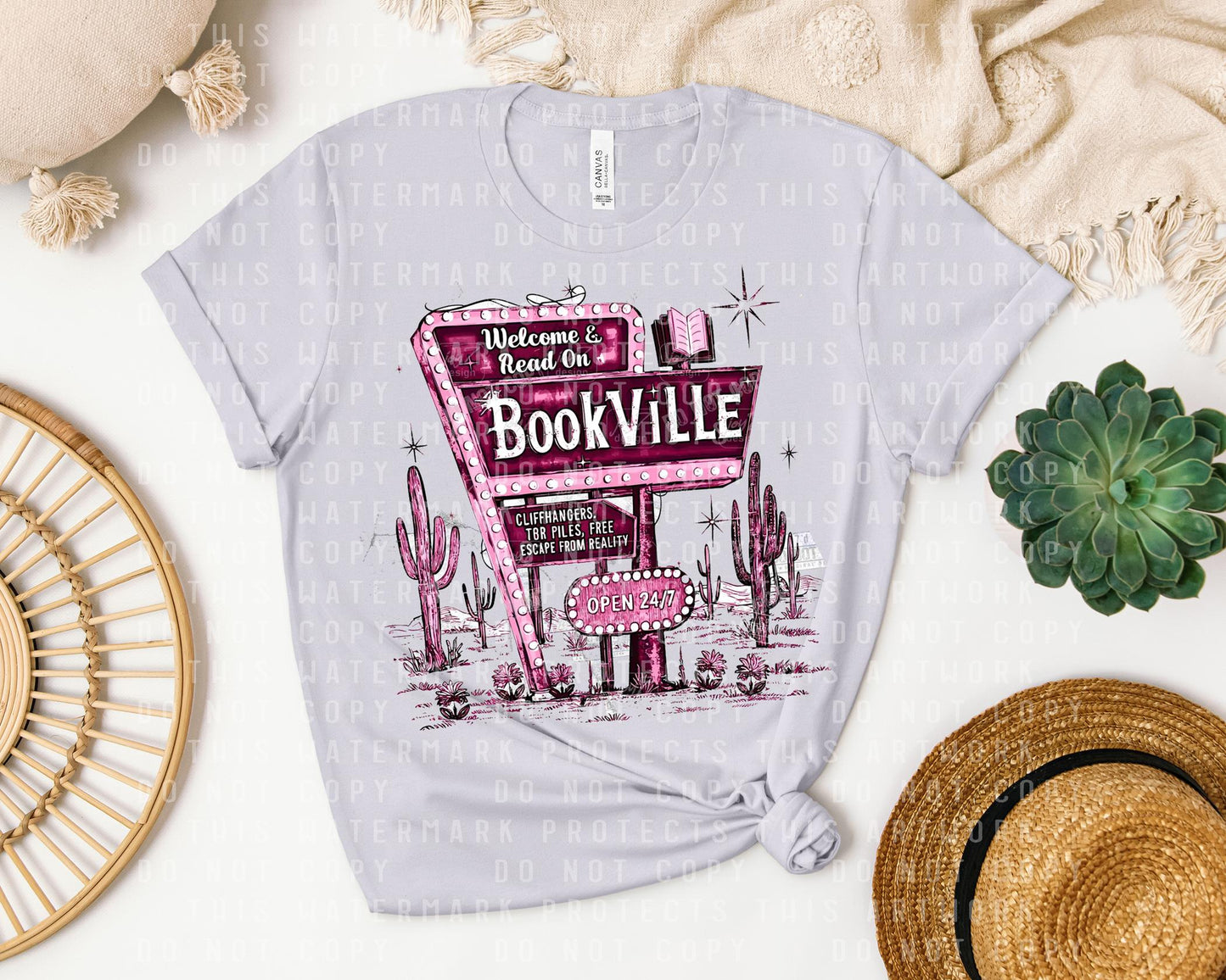 Welcome Bookville Graphic Tee