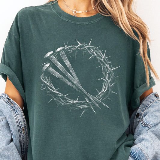 Black and White Crown Graphic Tee