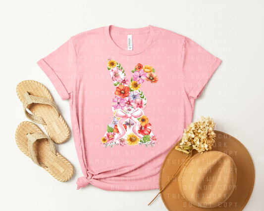 Floral Bunny Graphic Tee