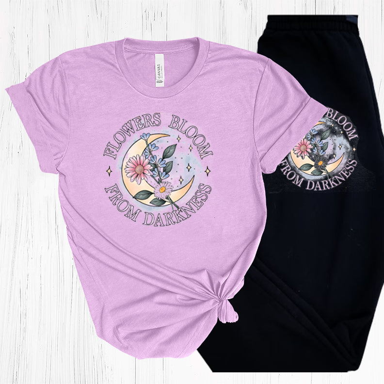 Flowers Bloom From Darkness Graphic Tee Graphic Tee