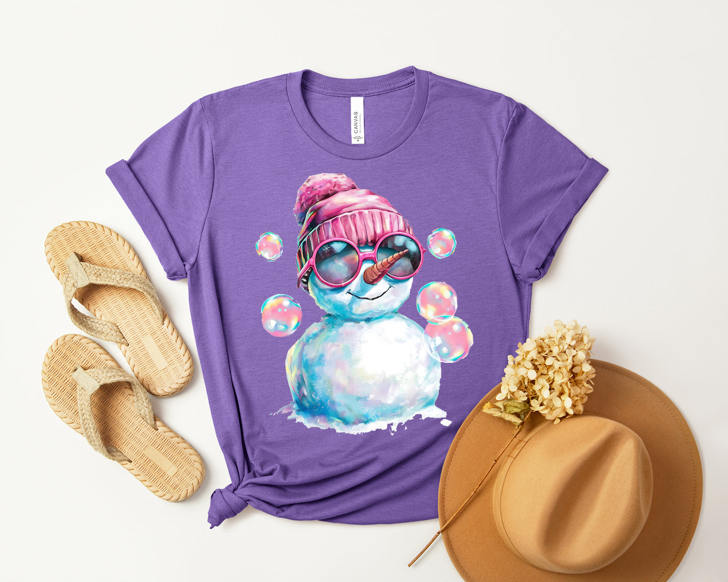 Bubble Snowman Graphic Tee