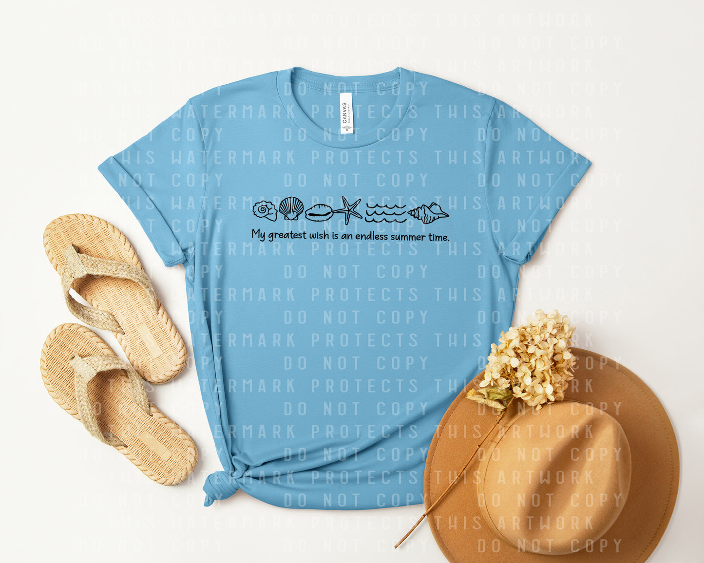 My Greatest Wish is an Endless Summer Time Graphic Tee