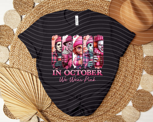 In October We Wear Pink Graphic Tee