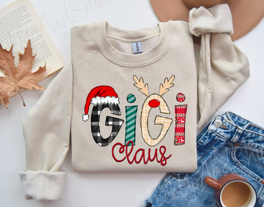 Customized "Grandma" Claus (Choose your name) Graphic Tee