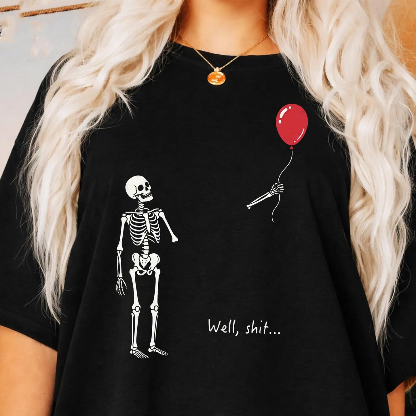 Balloon Skelly Graphic Tee