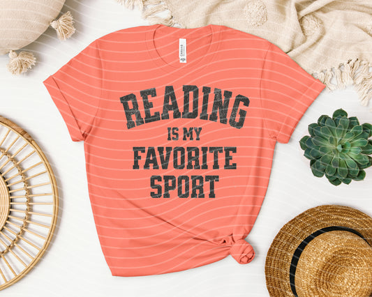 Reading is My Favorite Sport Graphic Tee