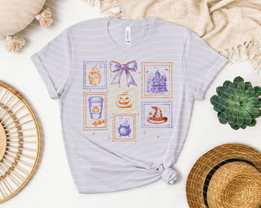 Halloween Coquette Stamps Graphic Tee