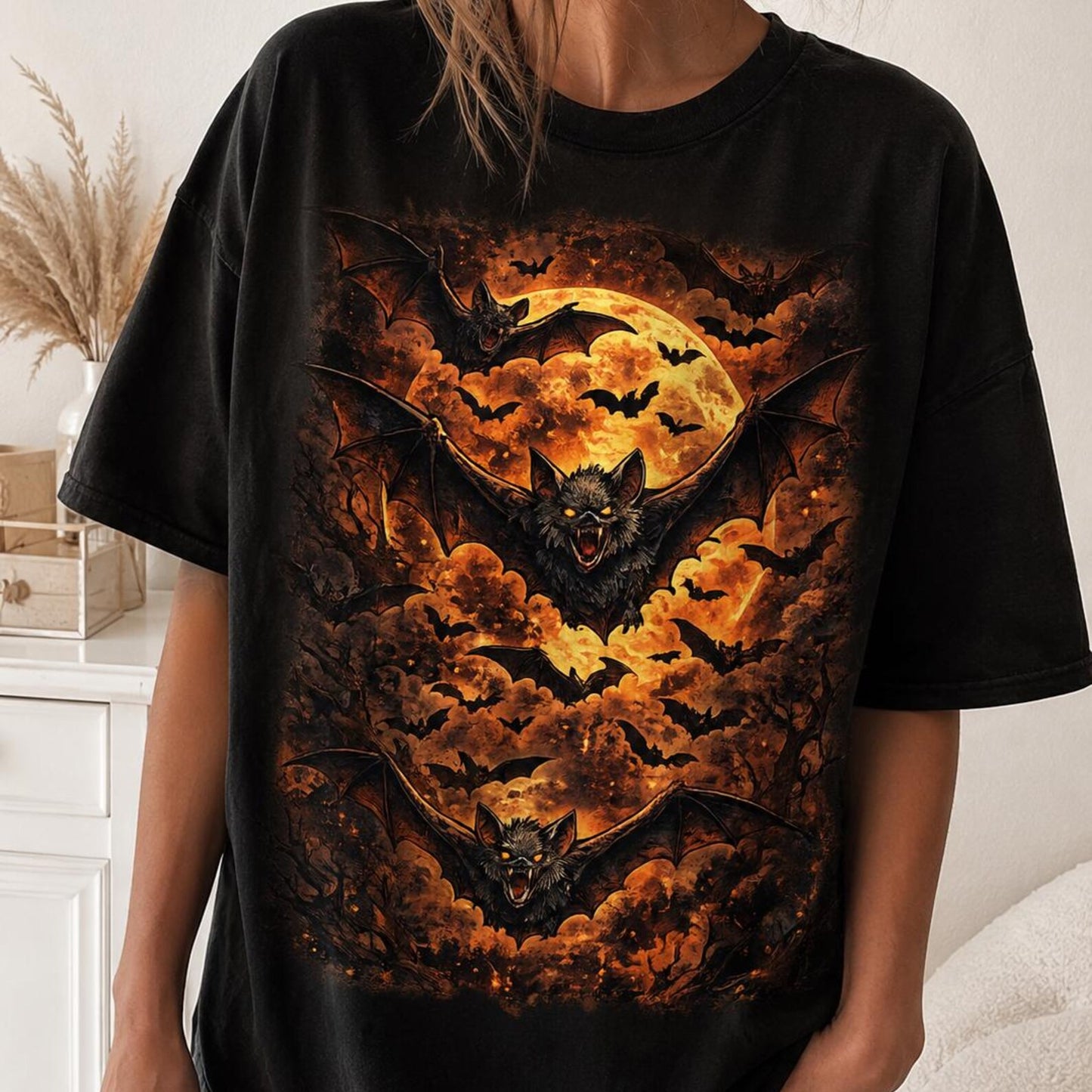 Spooky Bats Graphic Tee