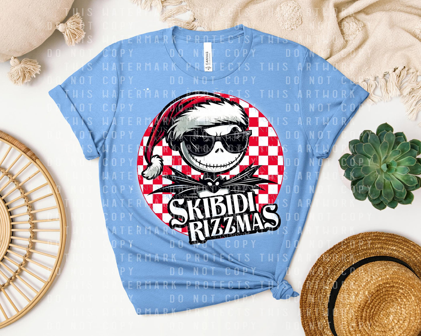 Skibidi Rizzmas Graphic Tee