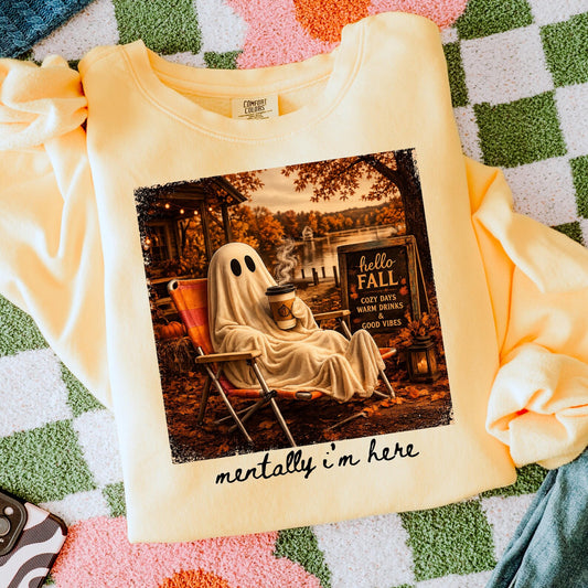 Mentally I'm Here Graphic Tee
