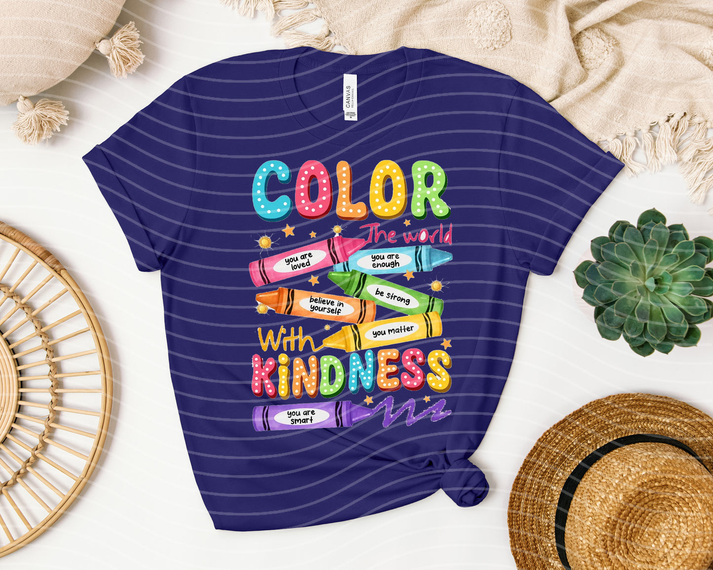 Color the World with Kindness Graphic Tee