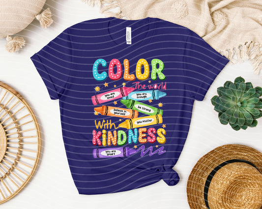 Color the World with Kindness Graphic Tee