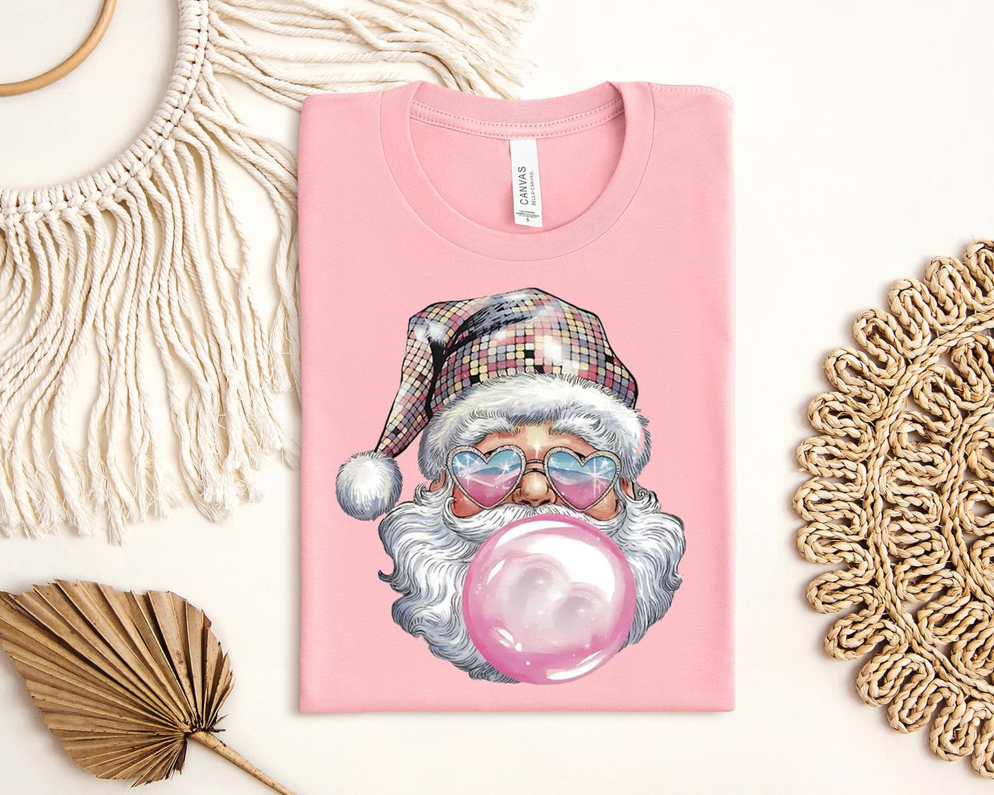 Bubblegum Santa Graphic Tee