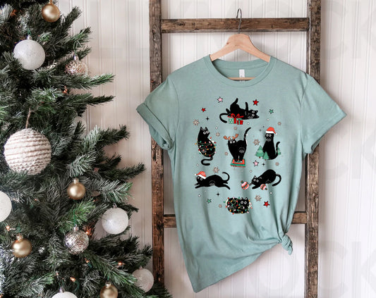 Christmas Cats Graphic Tee