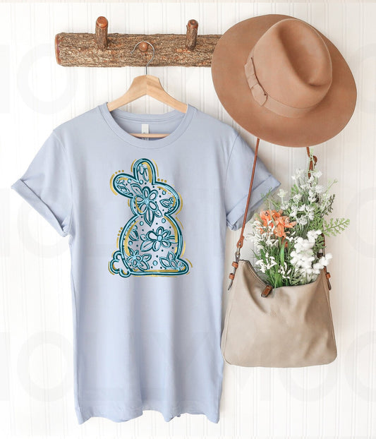 Floral Bunny Graphic Tee
