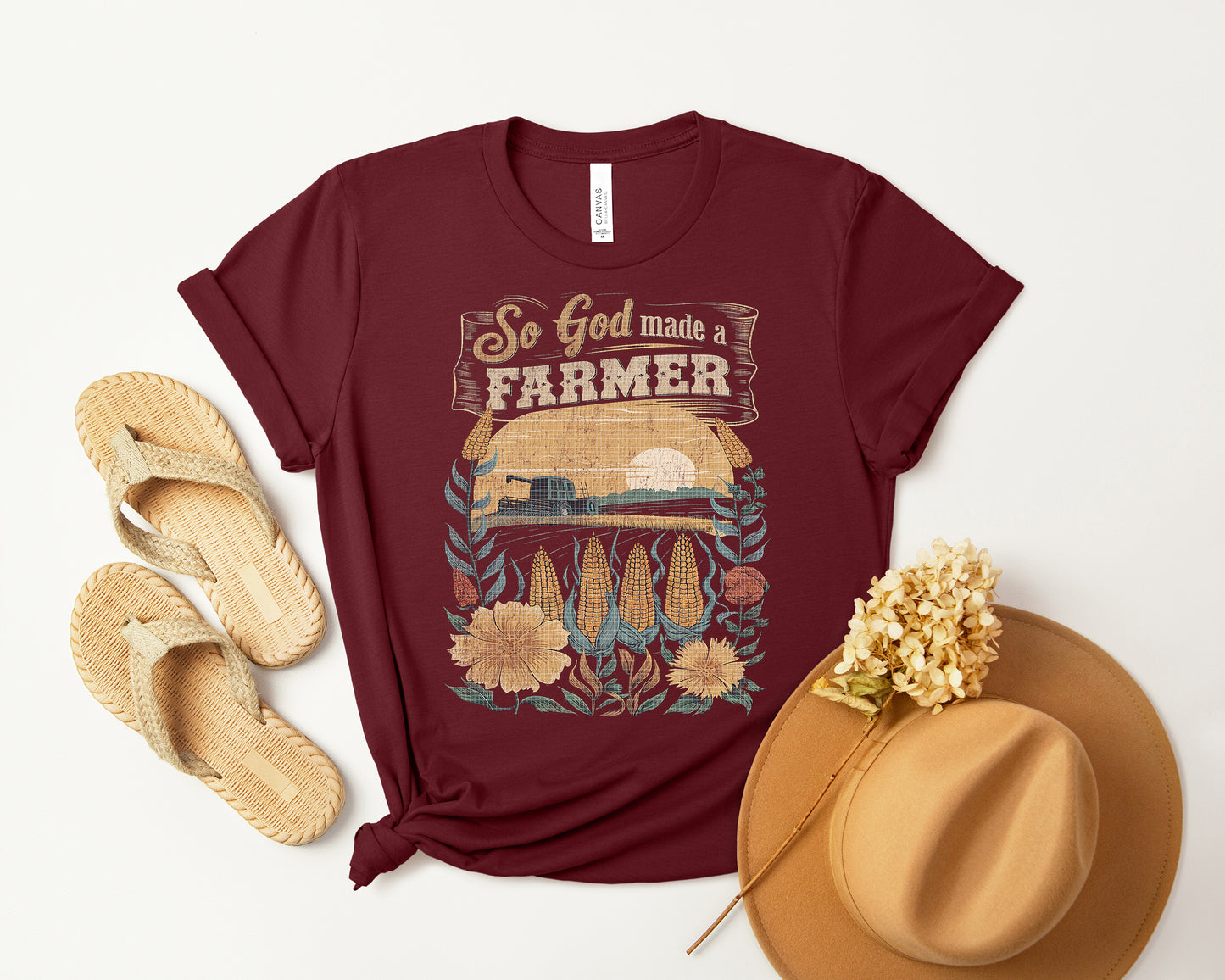 So God Made a Farmer Graphic Tee