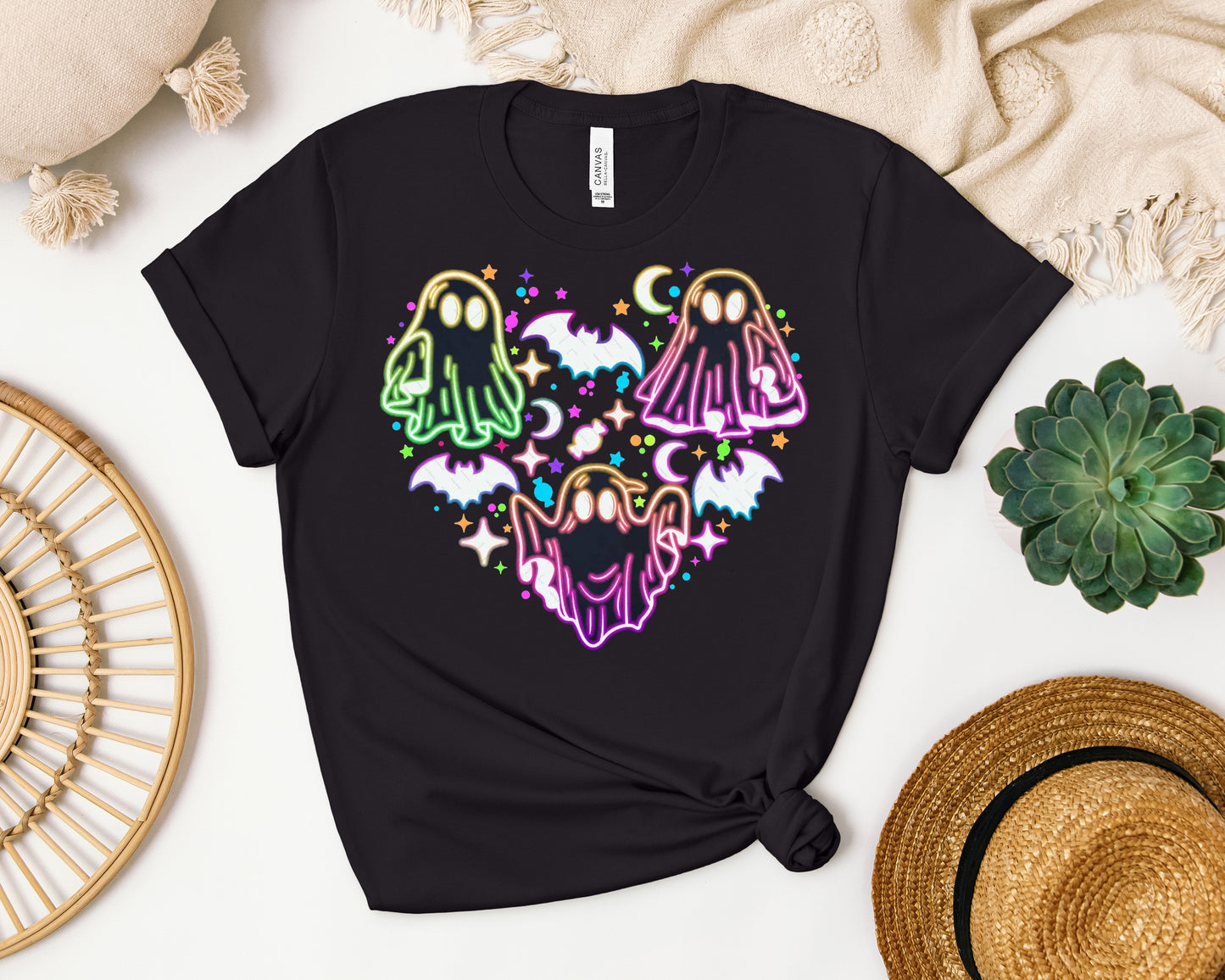 Neon Ghosts Graphic Tee