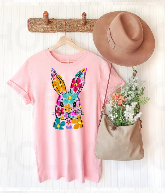Floral Bunny Graphic Tee