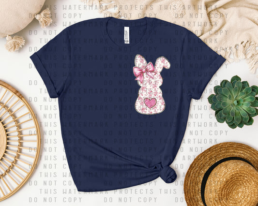Pink Bunny Graphic Tee