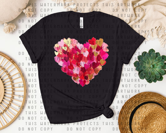 Paint Hearts Graphic Tee