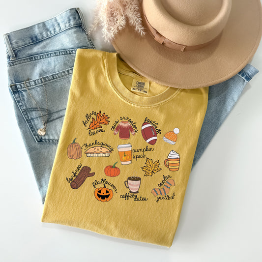 Fall Icons Graphic Tee