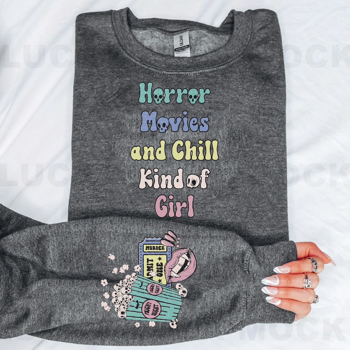 Horror Movies and Chill Kind of Girl Graphic Tee