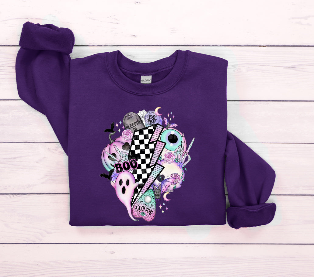 Pastel Halloween Collage Graphic Tee