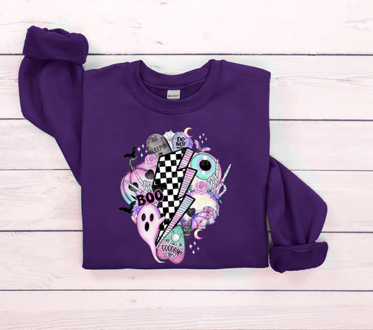 Pastel Halloween Collage Graphic Tee