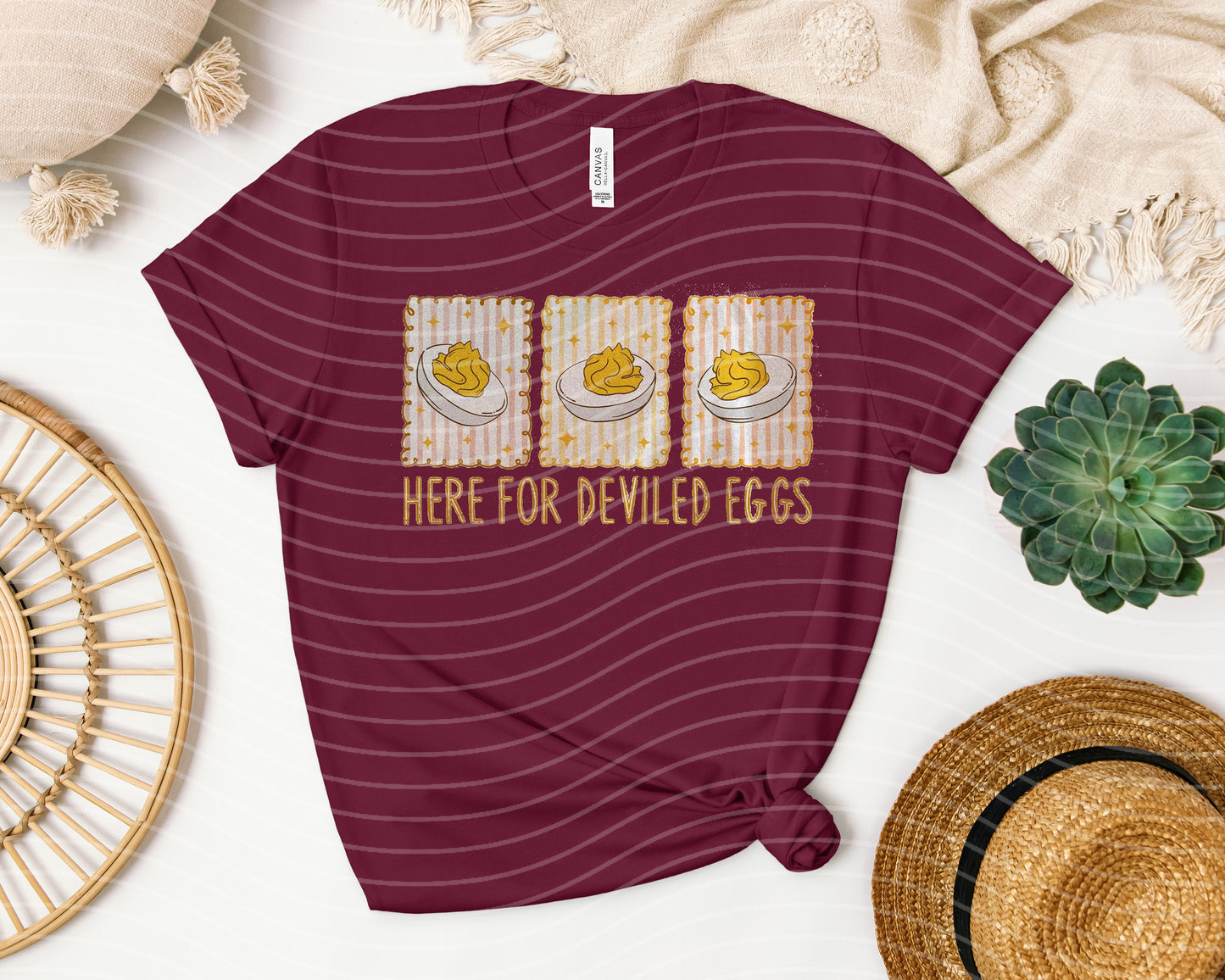 Here for Deviled Eggs Graphic Tee