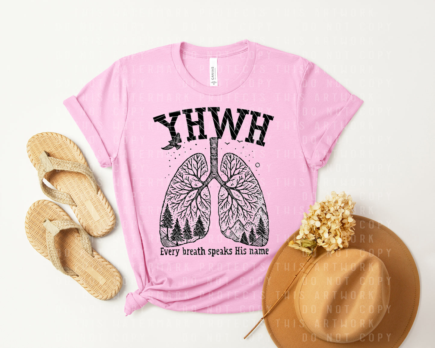 Every Breath Speaks His Name Graphic Tee