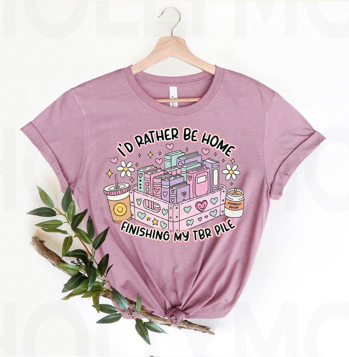 I'd Rather Be Home Finishing My TBR Pile Graphic Tee