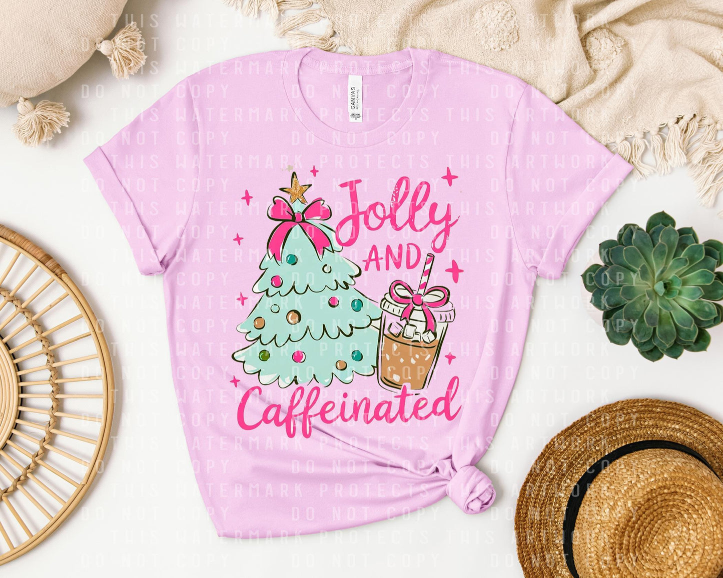 Jolly and Caffeinated Graphic Tee