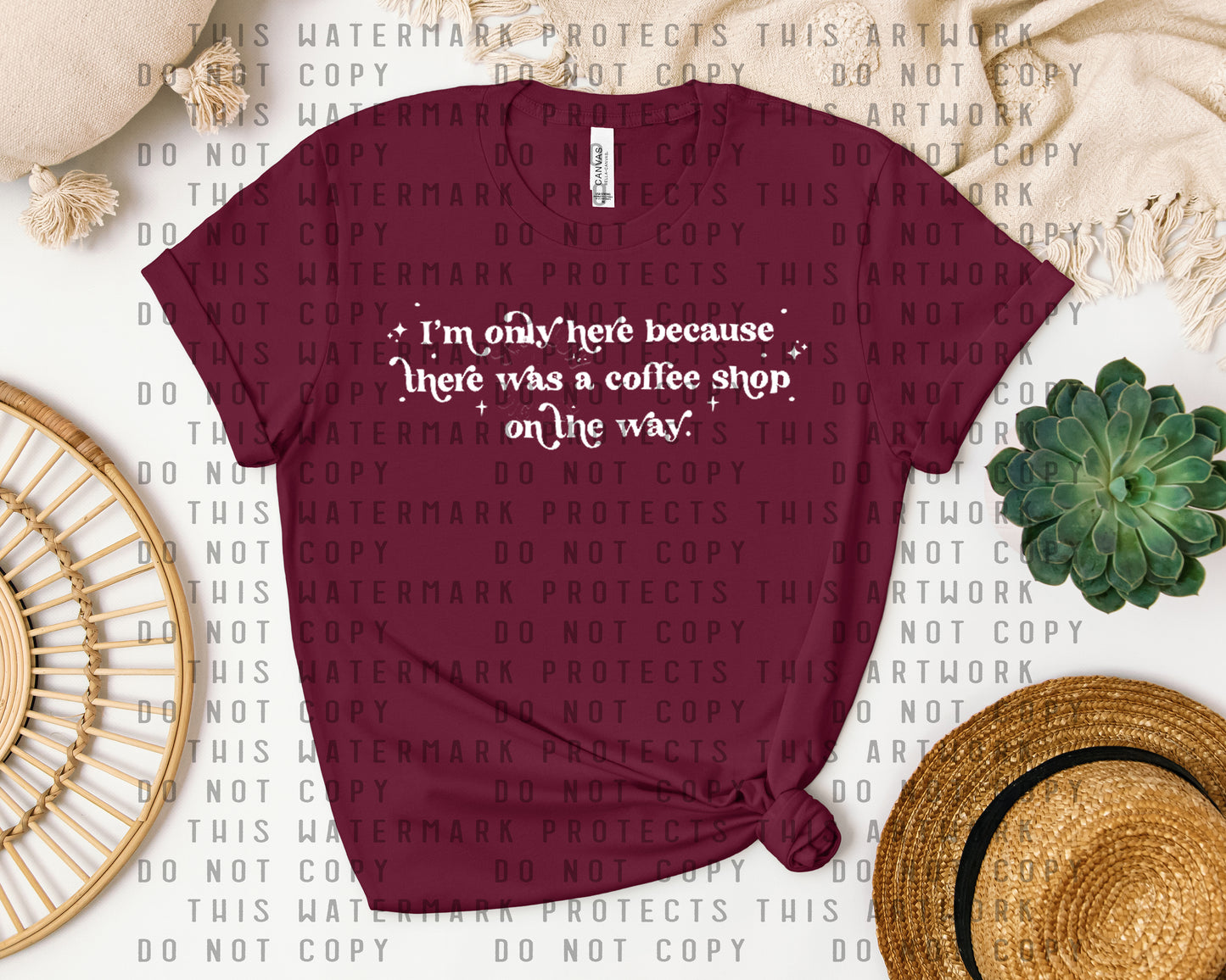 There Was a Coffee Shop on the Way Graphic Tee