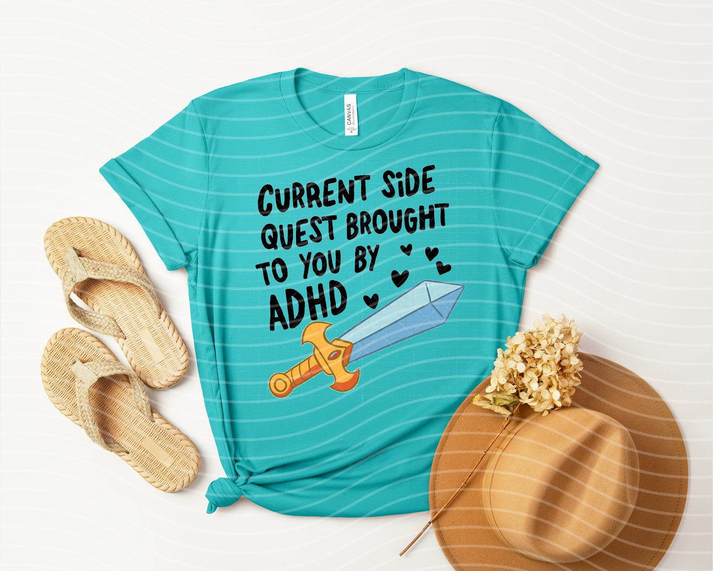 Current Side Quest Brought to You by ADHD Graphic Tee