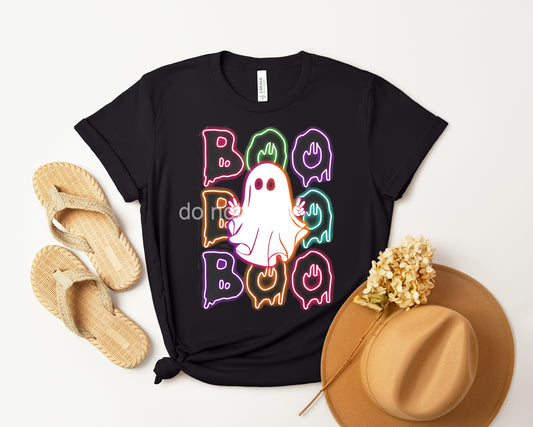 Neon Boo Ghost Graphic Tee