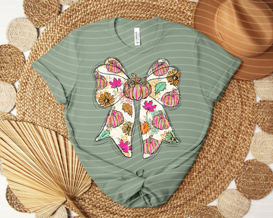 Pumpkin Bow Graphic Tee