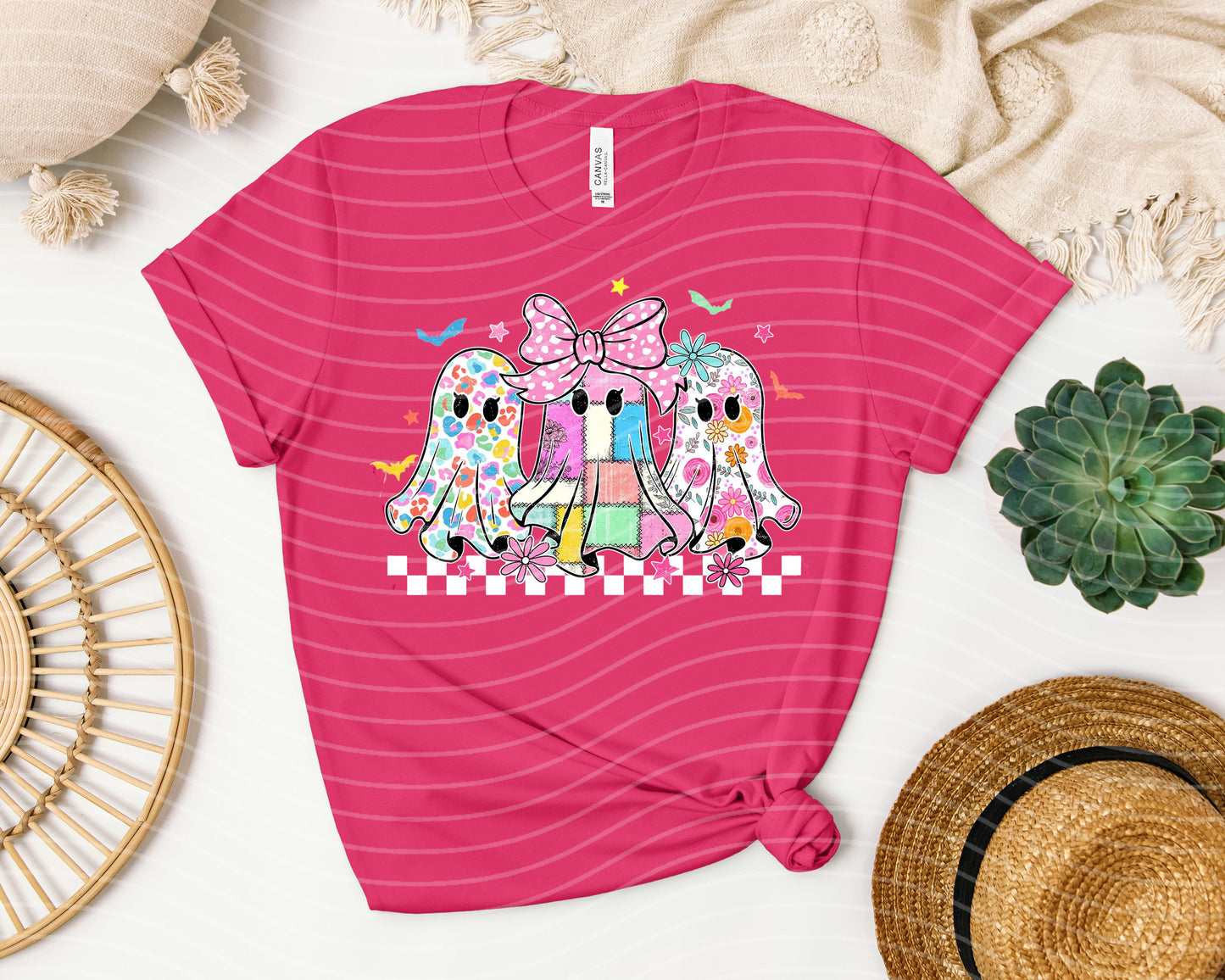 Patchwork Ghosts Graphic Tee