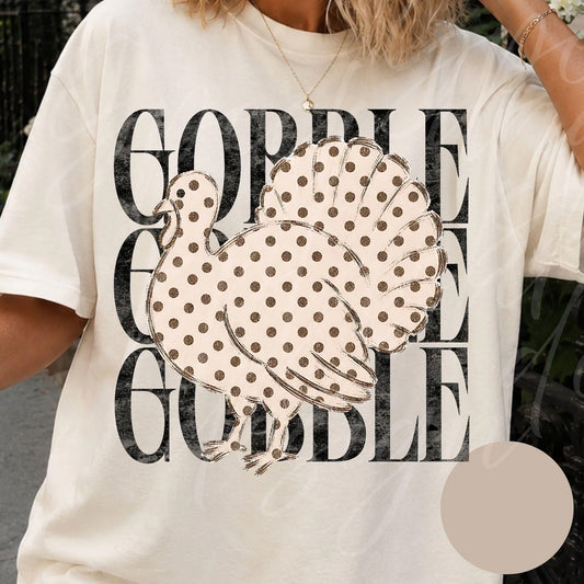 Gobble Turkey Graphic Tee