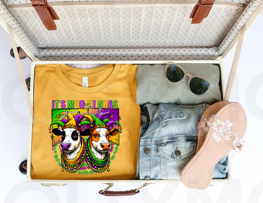 It's Moo-di Gras Y'all Graphic Tee
