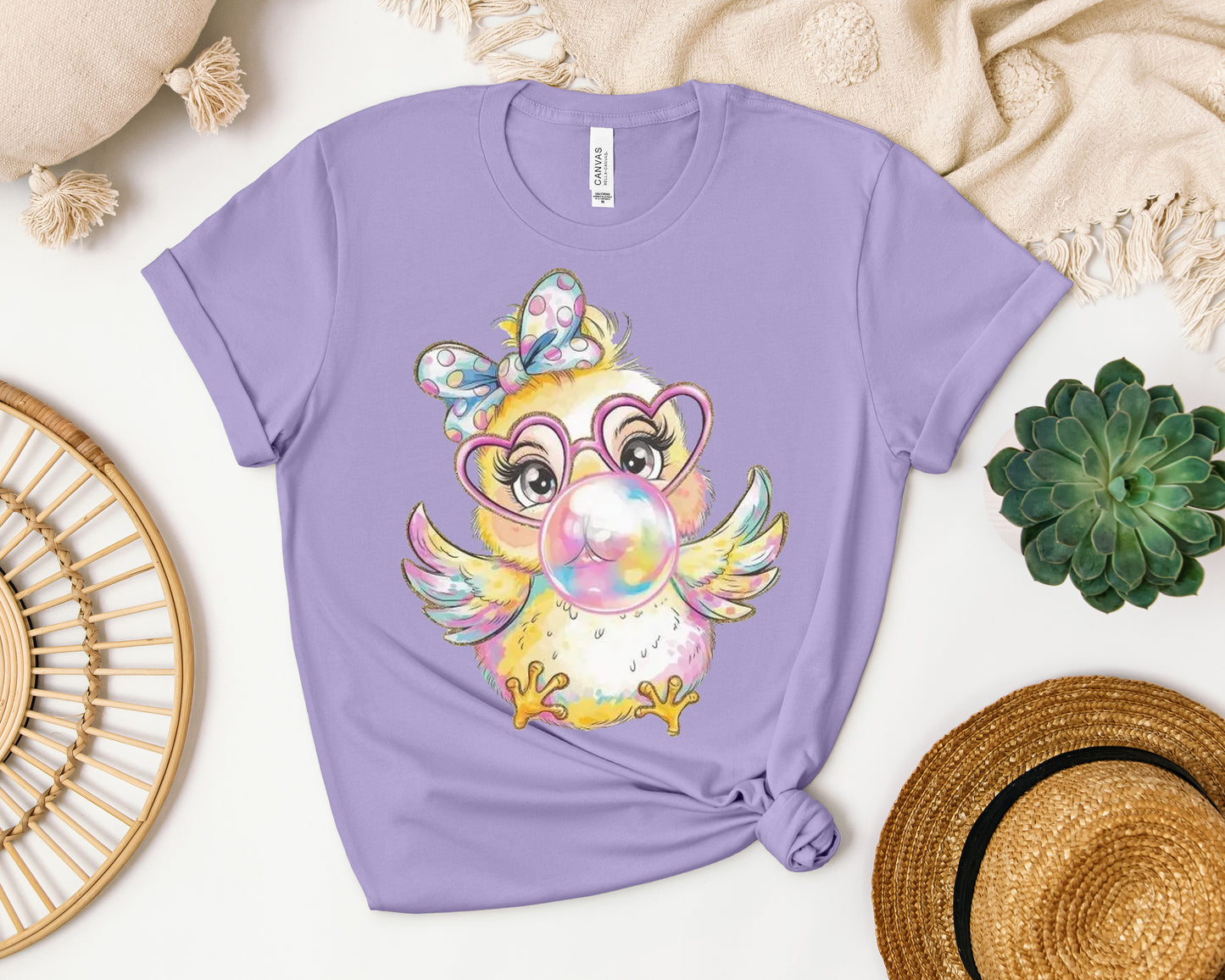 Cute Bubble Chick Graphic Tee