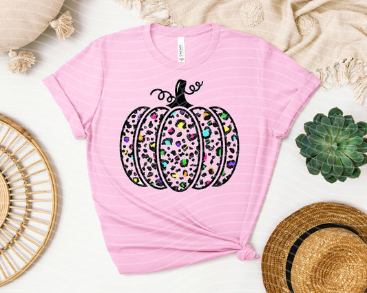 Leopard Pumpkin Graphic Tee