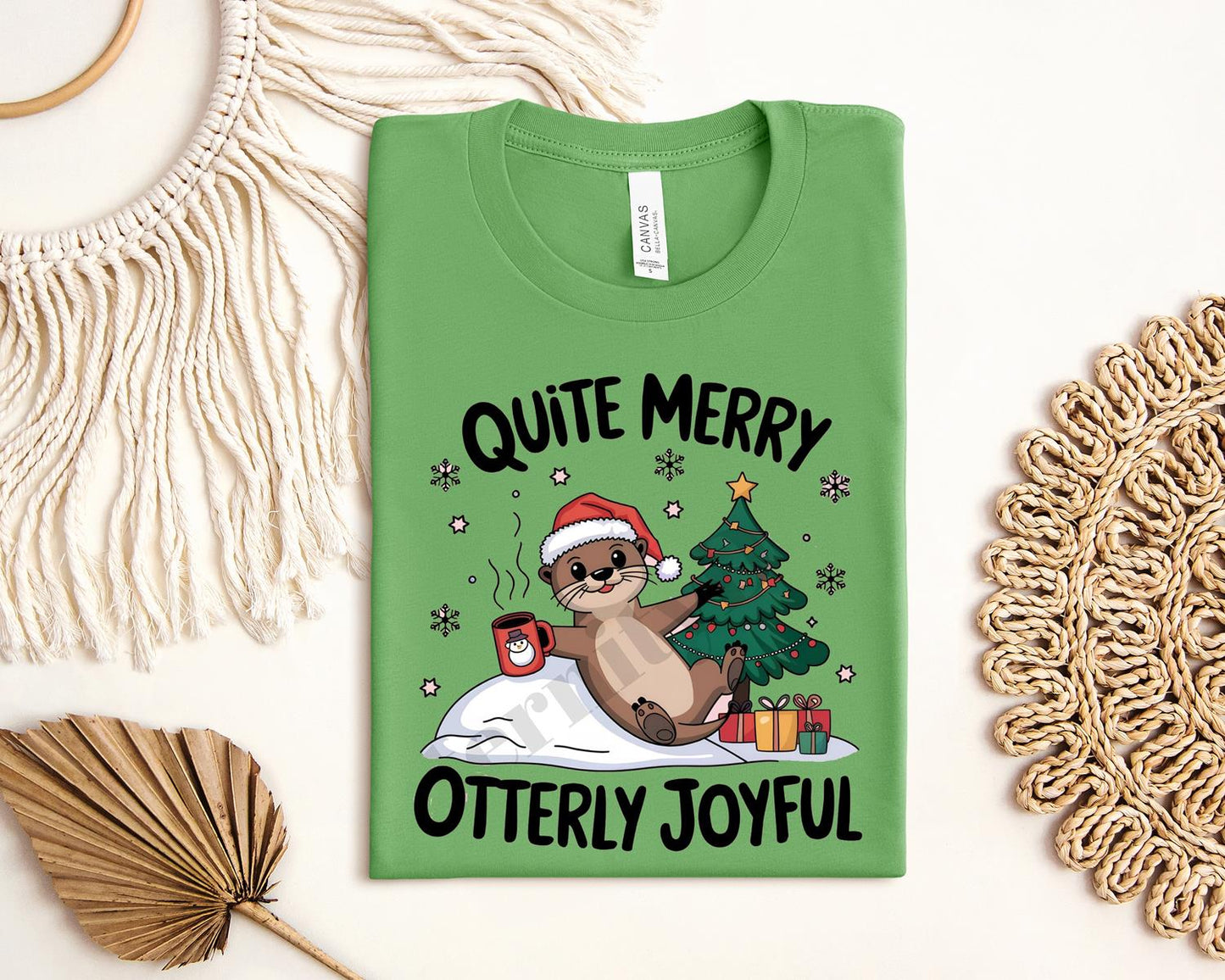 Quite Merry Otterly Joyful Graphic Tee