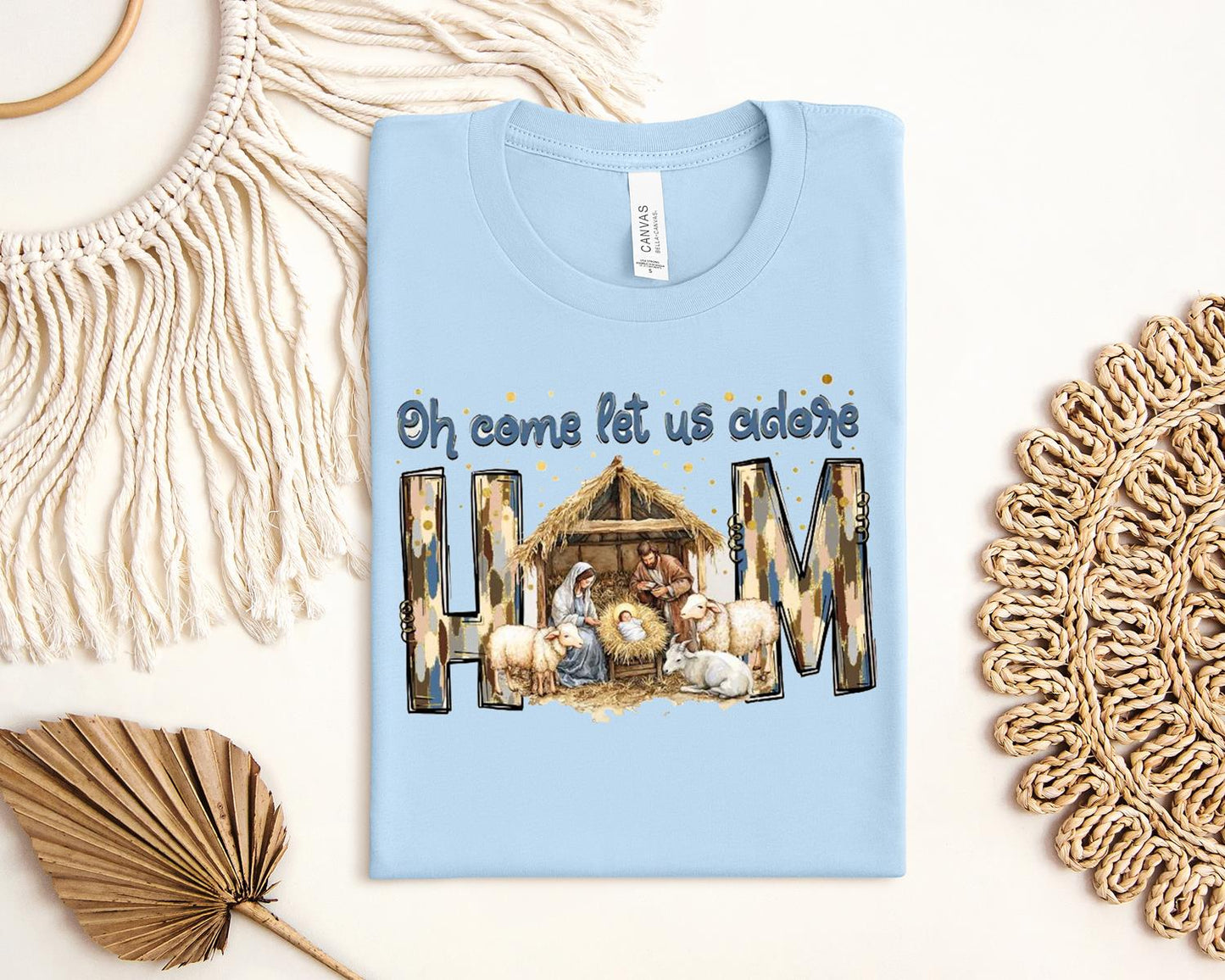 Oh Come Let Us Adore Him Graphic Tee